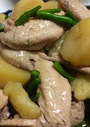 鷄手羽先とじゃがいものほっこり煮-レシピのメイン写真