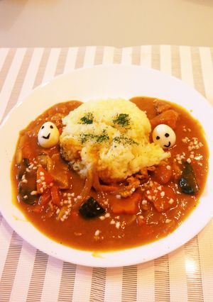 お子様ハロウィンカレー♪-レシピのメイン写真
