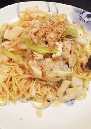 白身魚とキノコの和風パスタ-レシピのメイン写真