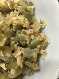 白いゴーヤの卵とツナ炒め-レシピのメイン写真