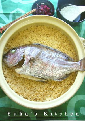 旅先で釣った鯛で、鯛めし。-レシピのメイン写真