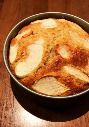 簡単！バター不要HMでバナナりんごケーキ-レシピのメイン写真
