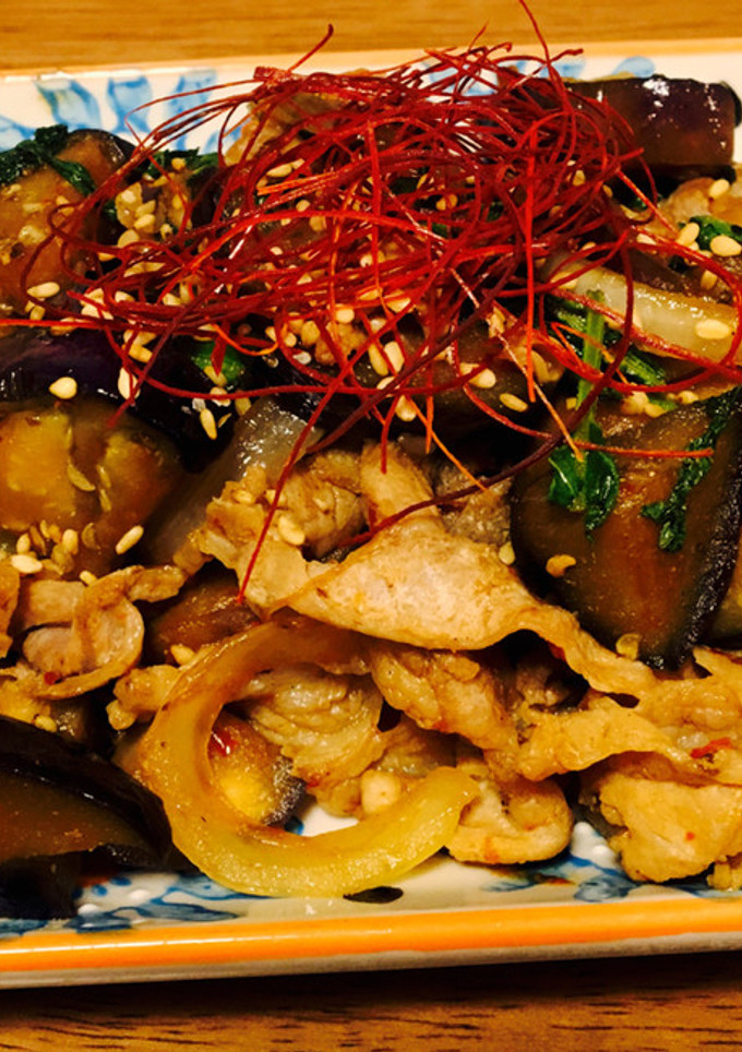 ☆簡単すぎる☆ナスと豚肉のうま辛中華炒め-レシピのメイン写真