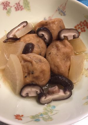 レンジでがんもどき大根椎茸の煮物-レシピのメイン写真