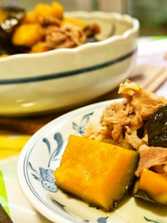 箸がススム!煮崩れしない豚肉と南瓜の煮物-レシピのメイン写真