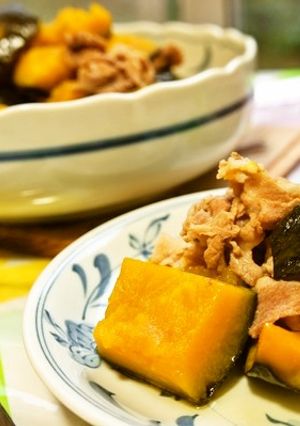 箸がススム!煮崩れしない豚肉と南瓜の煮物-レシピのメイン写真