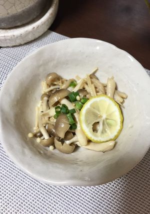 【簡単5分で常備菜】きのこのバタポン炒め-レシピのメイン写真