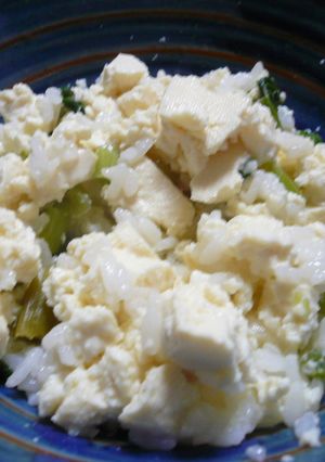 小松菜豆腐ご飯-レシピのメイン写真