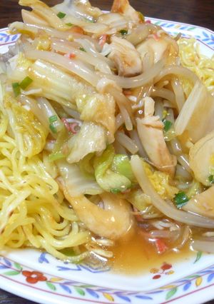 ハスイモ☆あんかけ焼きそば-レシピのメイン写真