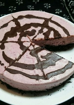 紫芋のレアチーズケーキ-レシピのメイン写真