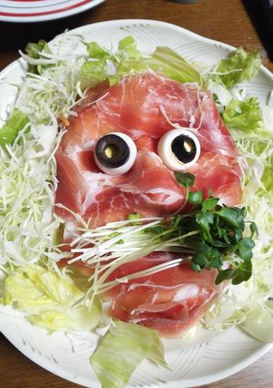 【ハロウィン】生ハムポテトサラダ顔面盛り-レシピのメイン写真