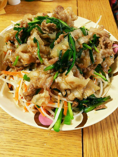 簡単ナムルのっけ焼肉-レシピのメイン写真