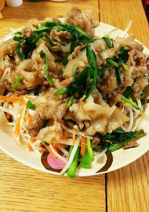 簡単ナムルのっけ焼肉-レシピのメイン写真