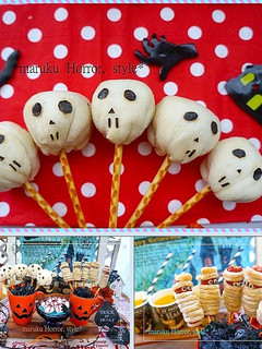 ハロウィン*食パンで作るガイコツ肉まん-レシピのメイン写真