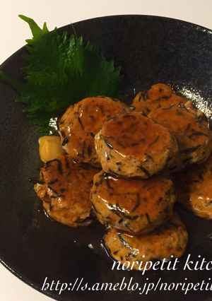 簡単♡ひじき&豆腐の照り焼きハンバーグ♡-レシピのメイン写真