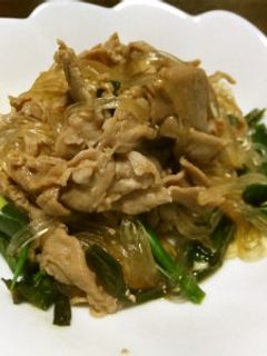 豚肉と春雨の炒め物-レシピのメイン写真
