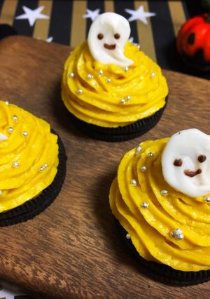 ハロウィンに♪ 簡単パンプキンタルト-レシピのメイン写真