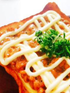納豆トースト-レシピのメイン写真
