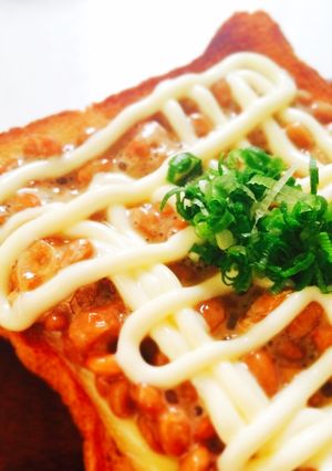 納豆トースト-レシピのメイン写真