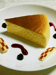 甘さ控えめスフレチーズケーキ-レシピのメイン写真