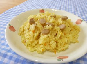【学校給食】カレーウィンナーピラフ-レシピのメイン写真