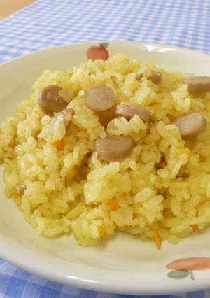 【学校給食】カレーウィンナーピラフ-レシピのメイン写真