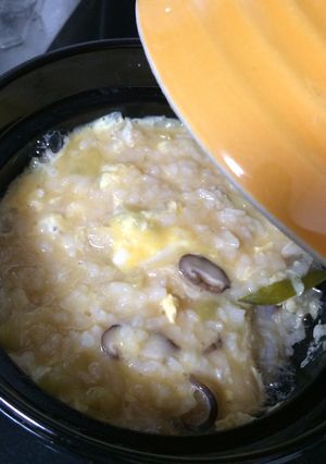 調味料１つ！あごだしつゆでたまご雑炊☆-レシピのメイン写真
