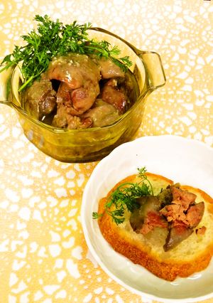 ☺フォアグラ風！？鶏レバーのコンフィ☺-レシピのメイン写真