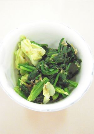 ほうれん草のおかか和え☆宇都宮市保健セ-レシピのメイン写真
