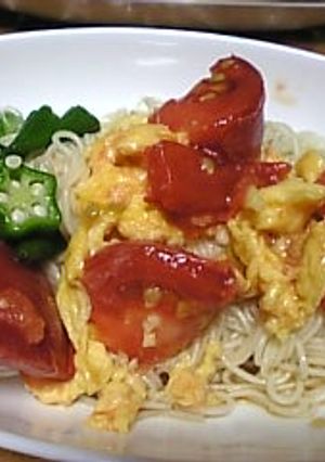 トマトと玉子のぶっかけ素麺-レシピのメイン写真