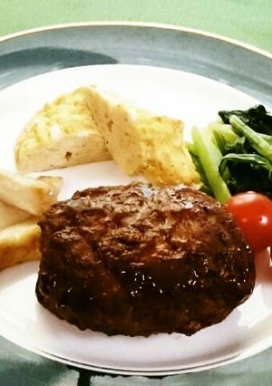 煮込みハンバーグ　-レシピのメイン写真