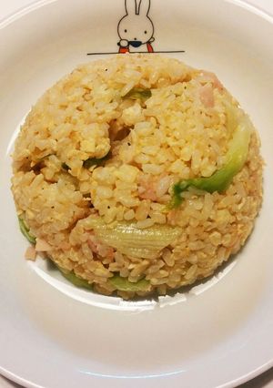 簡単パラパラ！！レタス炒飯-レシピのメイン写真