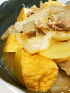 厚揚げと豚肉のさっと煮♪-レシピのメイン写真