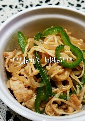 満腹✴糸こんにゃくとえのきの和風炒め-レシピのメイン写真