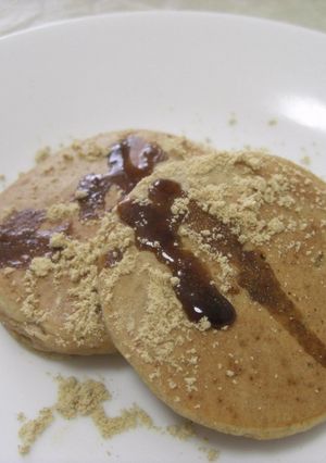 もちもち♪きな粉のパンケーキ-レシピのメイン写真