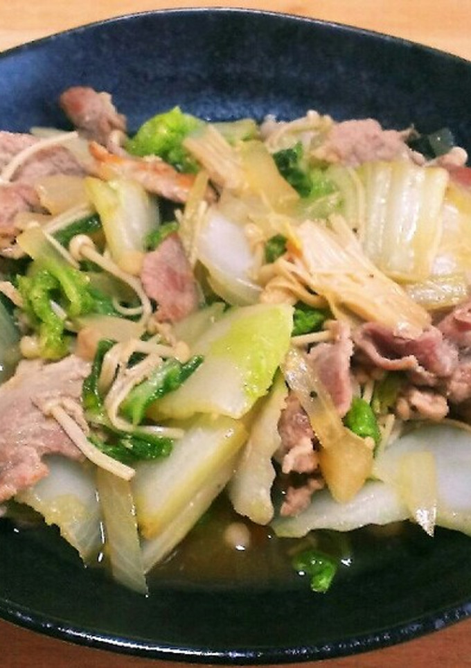 ダシダでがっつり☆豚肉と白菜の中華風-レシピのメイン写真