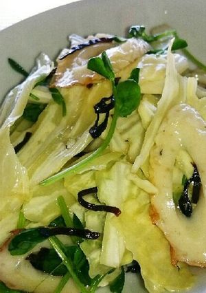 キャベツと塩こんぶの和風サラダ-レシピのメイン写真