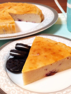 簡単*ブルーベリーヨーグルトチーズケーキ-レシピのメイン写真