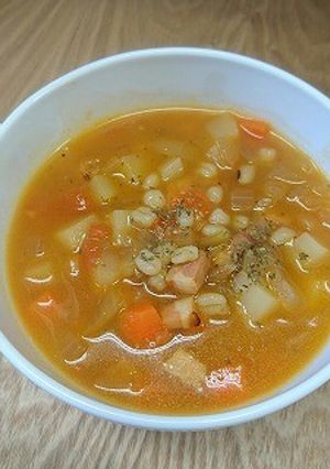 ぷちまる君入りミネストローネ-レシピのメイン写真