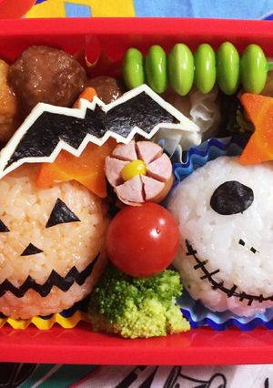 キャラ弁 簡単 ハロウィン ジャック-レシピのメイン写真