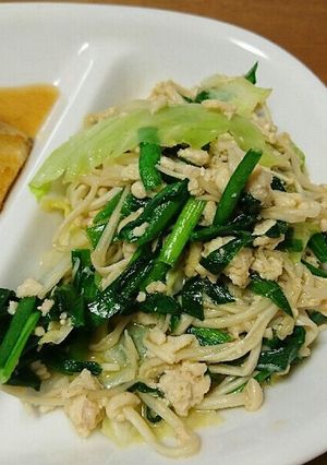 ダシダで挽き肉野菜炒め-レシピのメイン写真