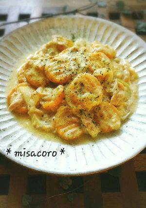 m簡単かぼちゃニョッキ☆ツナ豆乳クリーム-レシピのメイン写真