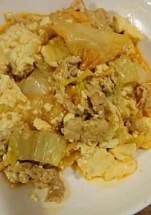 ダシダで豚キムチ豆腐☆-レシピのメイン写真