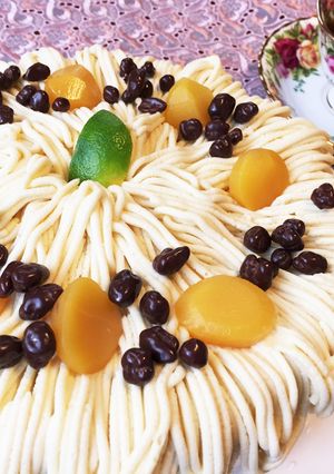モンブランシフォンケーキ-レシピのメイン写真