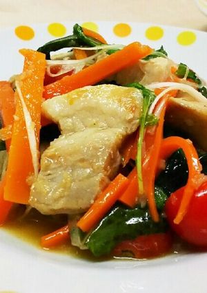 サムギョプサル風肉の旨味がっつりサラダ-レシピのメイン写真