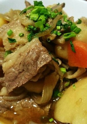 お父さんの絶品牛バラ肉じゃが-レシピのメイン写真
