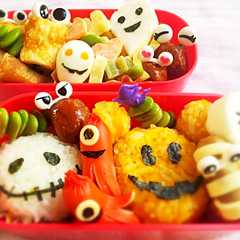 รูปของ おばけいっぱいハロウィン弁当♬
