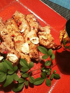ガーリックステーキ*わさび醤油添え-レシピのメイン写真