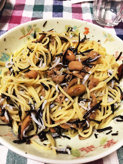 ひじきとシラスのパスタ-レシピのメイン写真