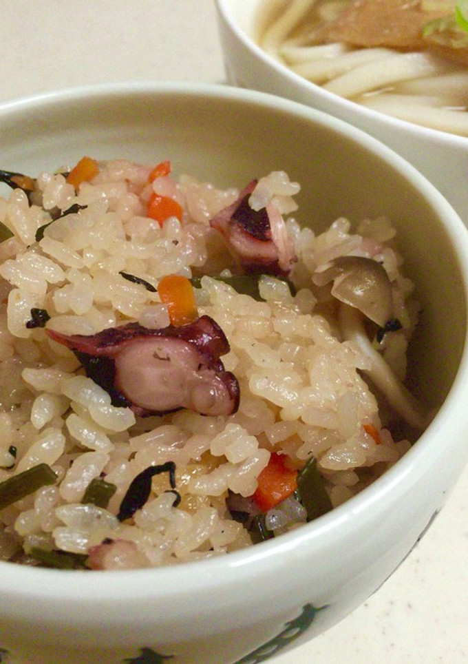 簡単 ＊ たこ飯 炊き込みごはん-レシピのメイン写真